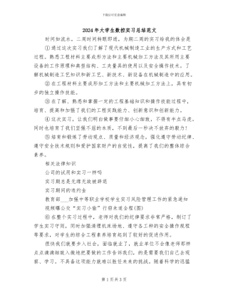 2024年大学生数控实习总结范文