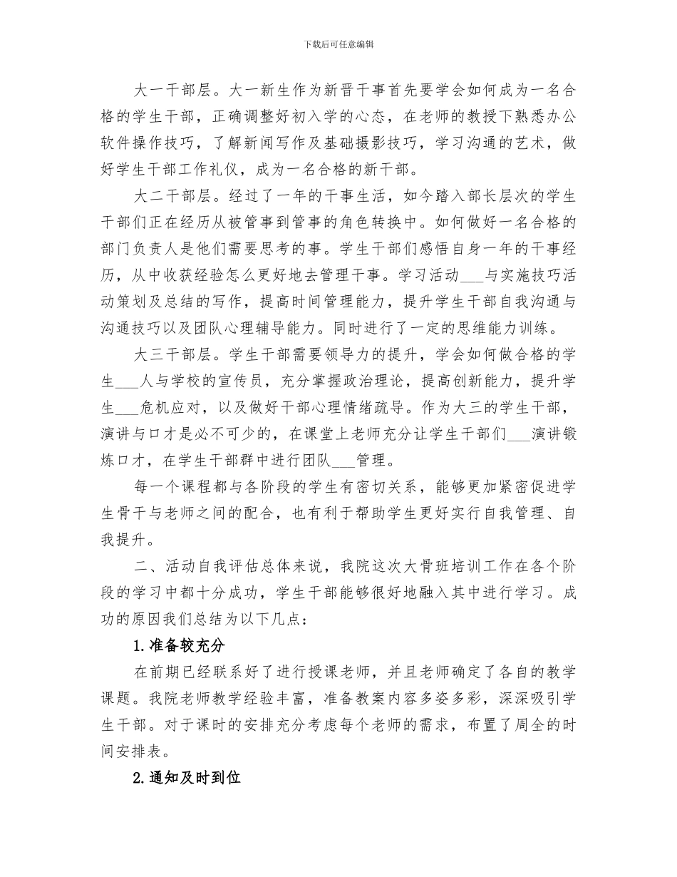 2024年大骨班培训个人总结范文_第2页