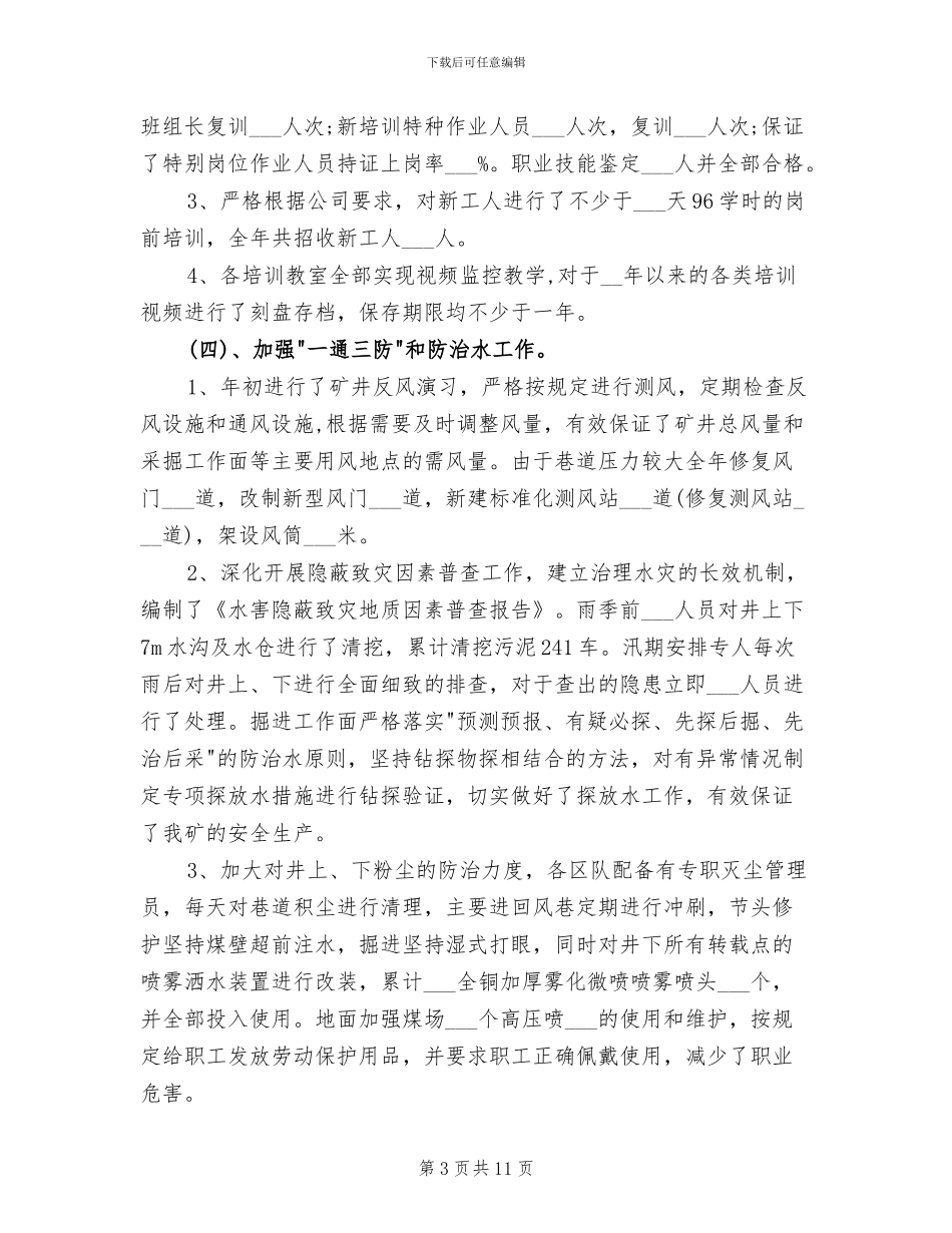2024年子公司年度工作总结_第3页