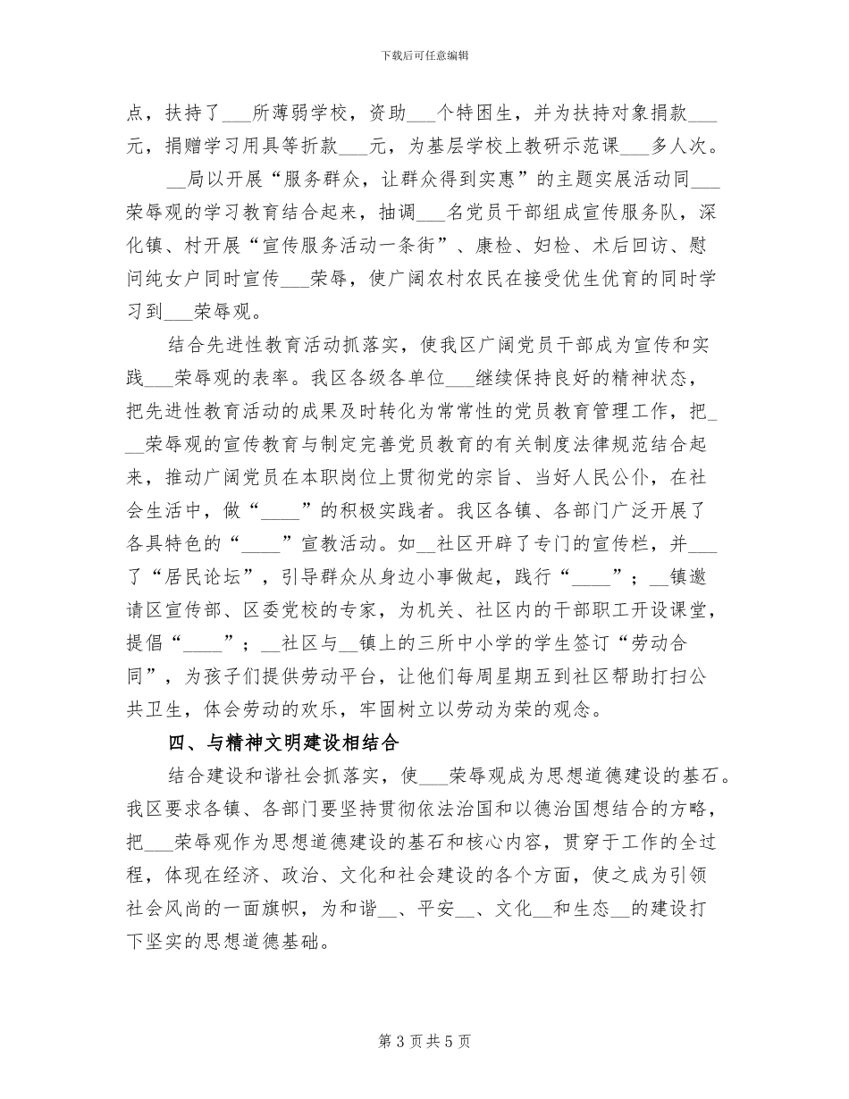 2024年学习八荣八耻总结_第3页