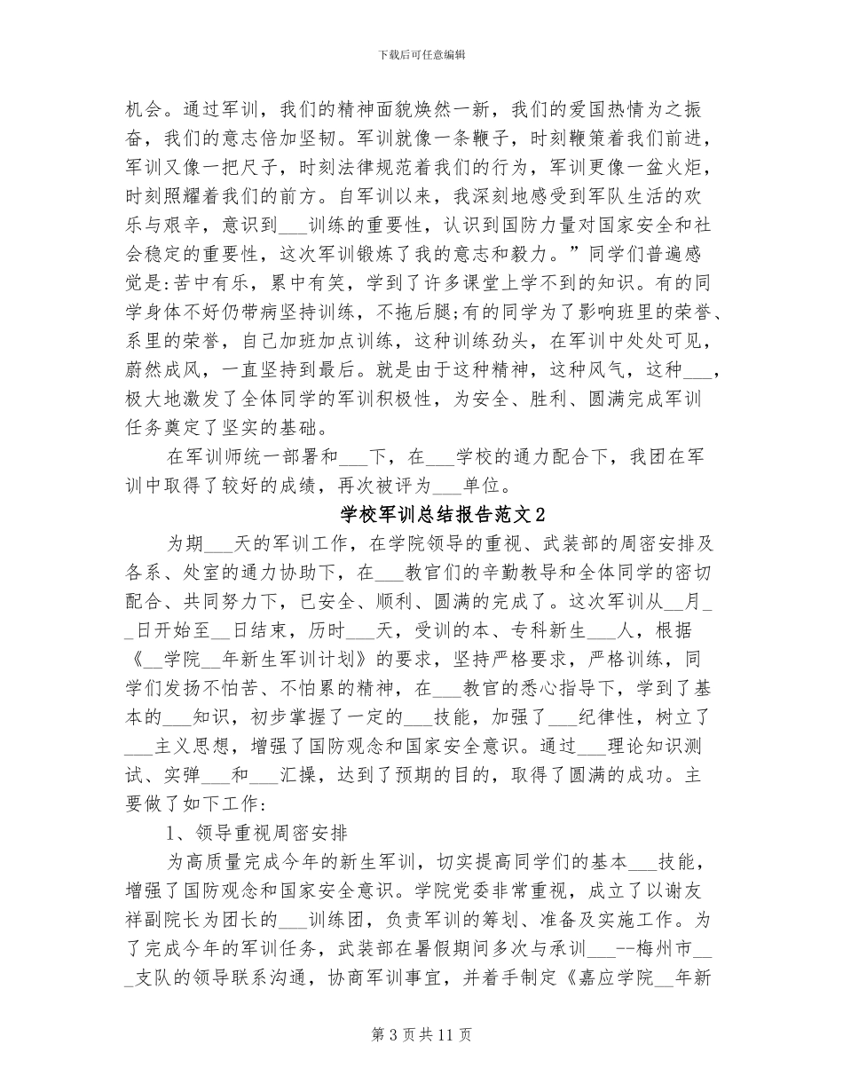 2024年学校军训总结_第3页