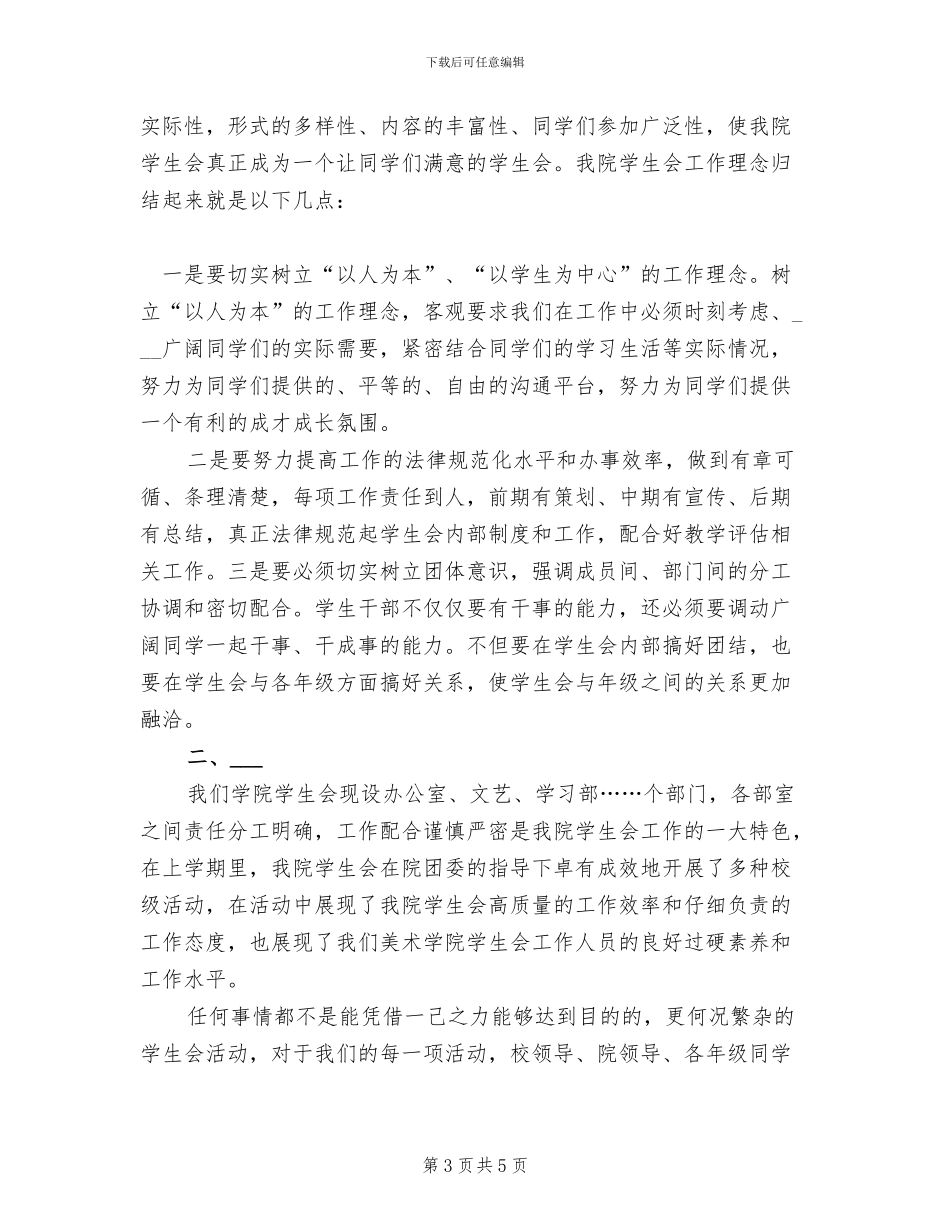 2024年学生会宿管部工作个人工作总结范文_第3页