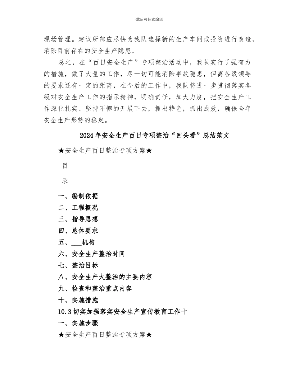 2024年安全生产百日专项整治“回头看”总结_第3页