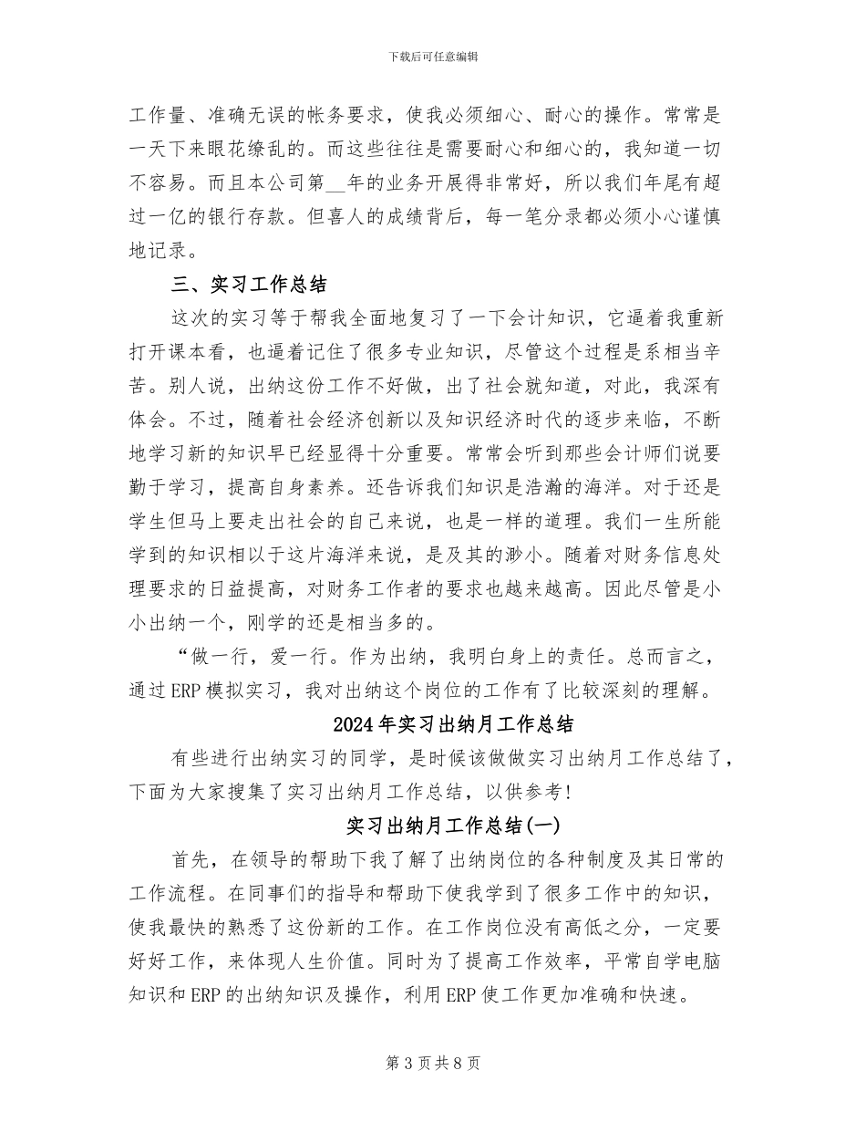 2024年实习出纳个人总结_第3页