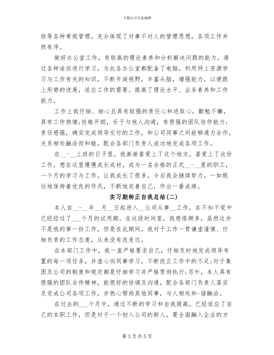2024年实习期转正工作总结范文_第3页