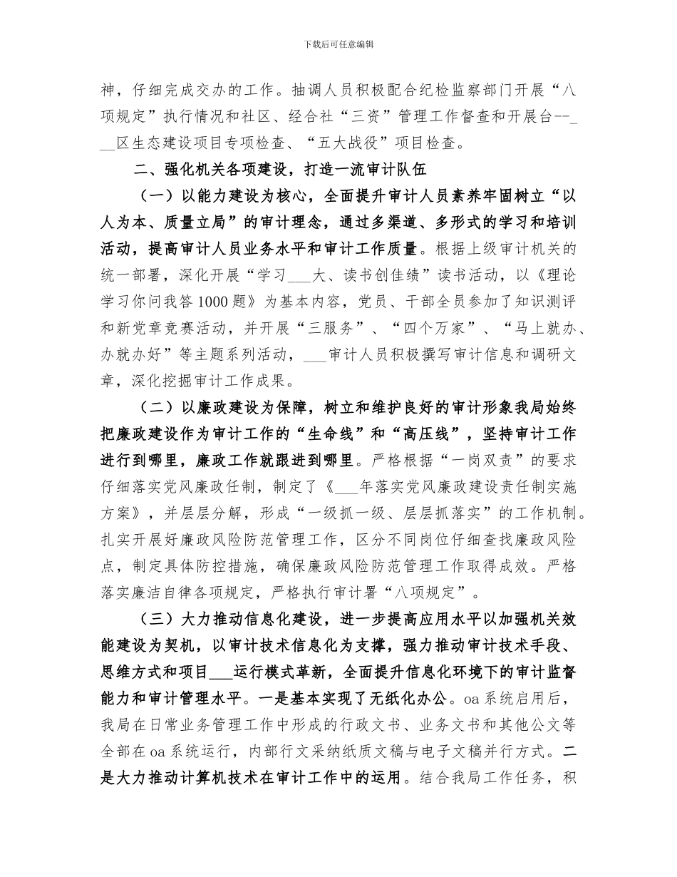 2024年审计局年度工作总结及明年审计工作思路_第3页