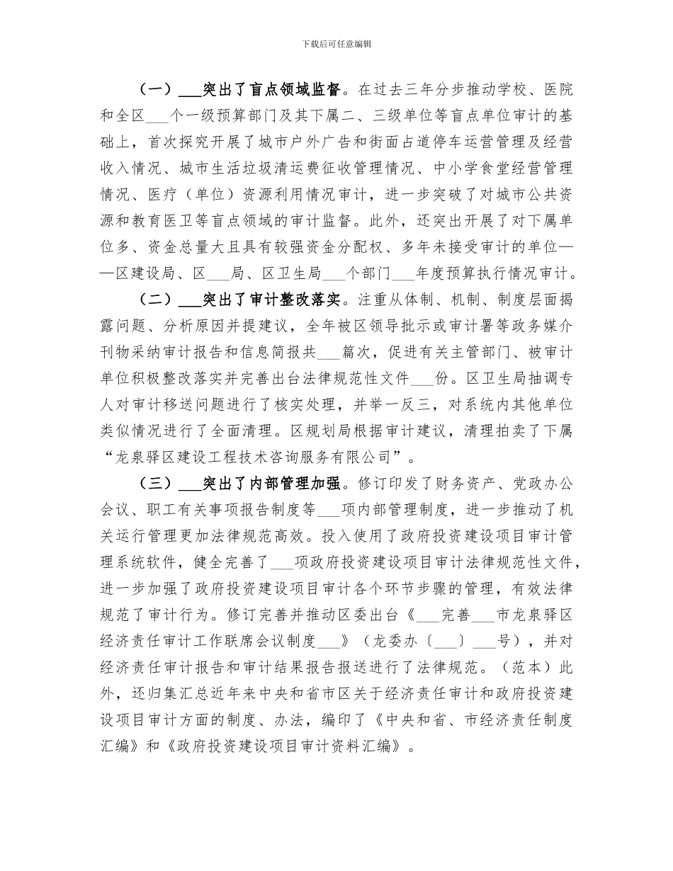 2024年审计局年度工作总结及来年工作打算_第2页