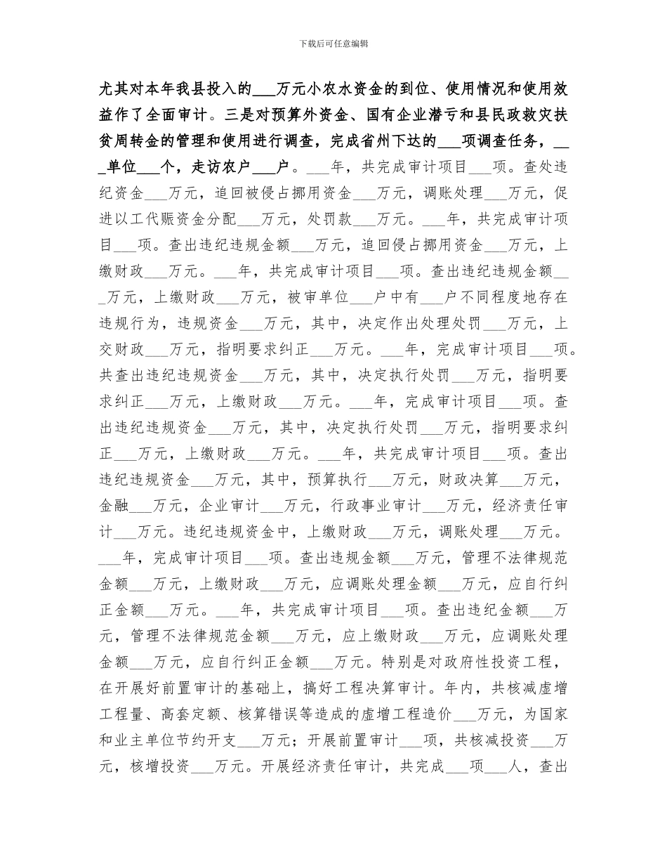 2024年审计系统工作总结范文_第2页
