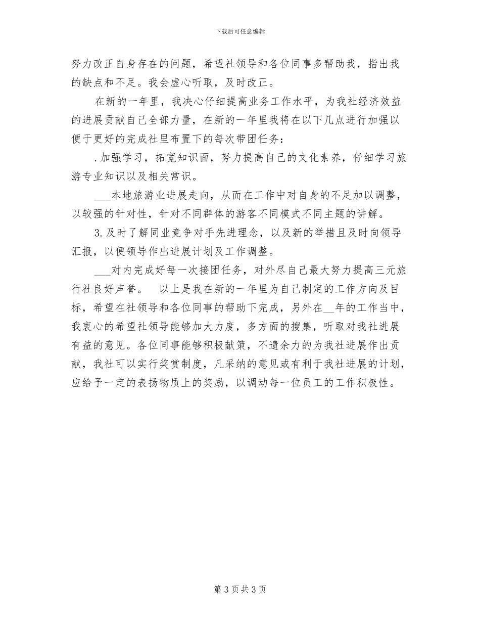 2024年导游工作总结及导游工作计划书_第3页