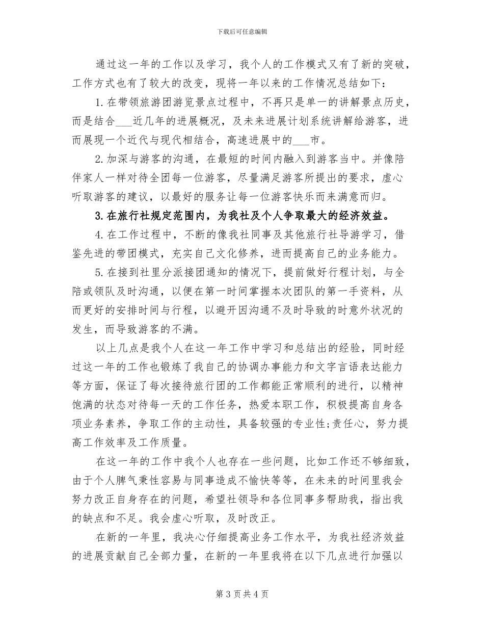 2024年导游年终工作总结及计划_第3页