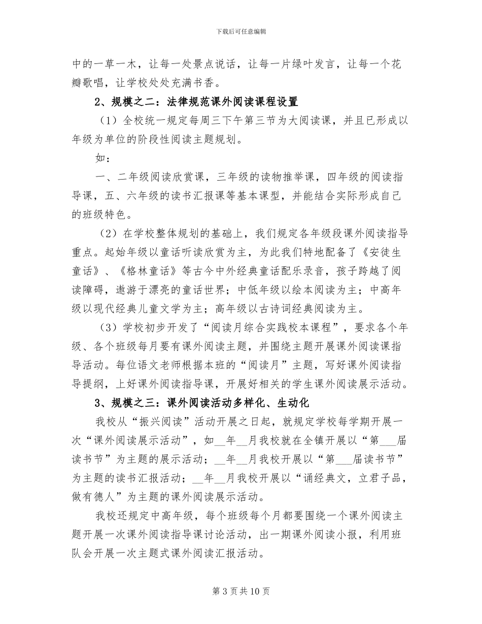 2024年小学书香校园的活动总结_第3页