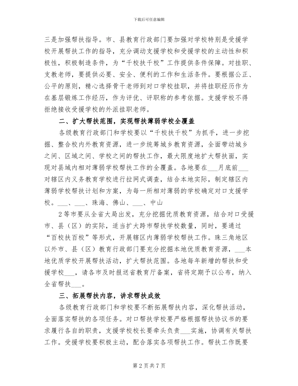 2024年小学千校扶千校交流帮扶活动总结范本_第2页