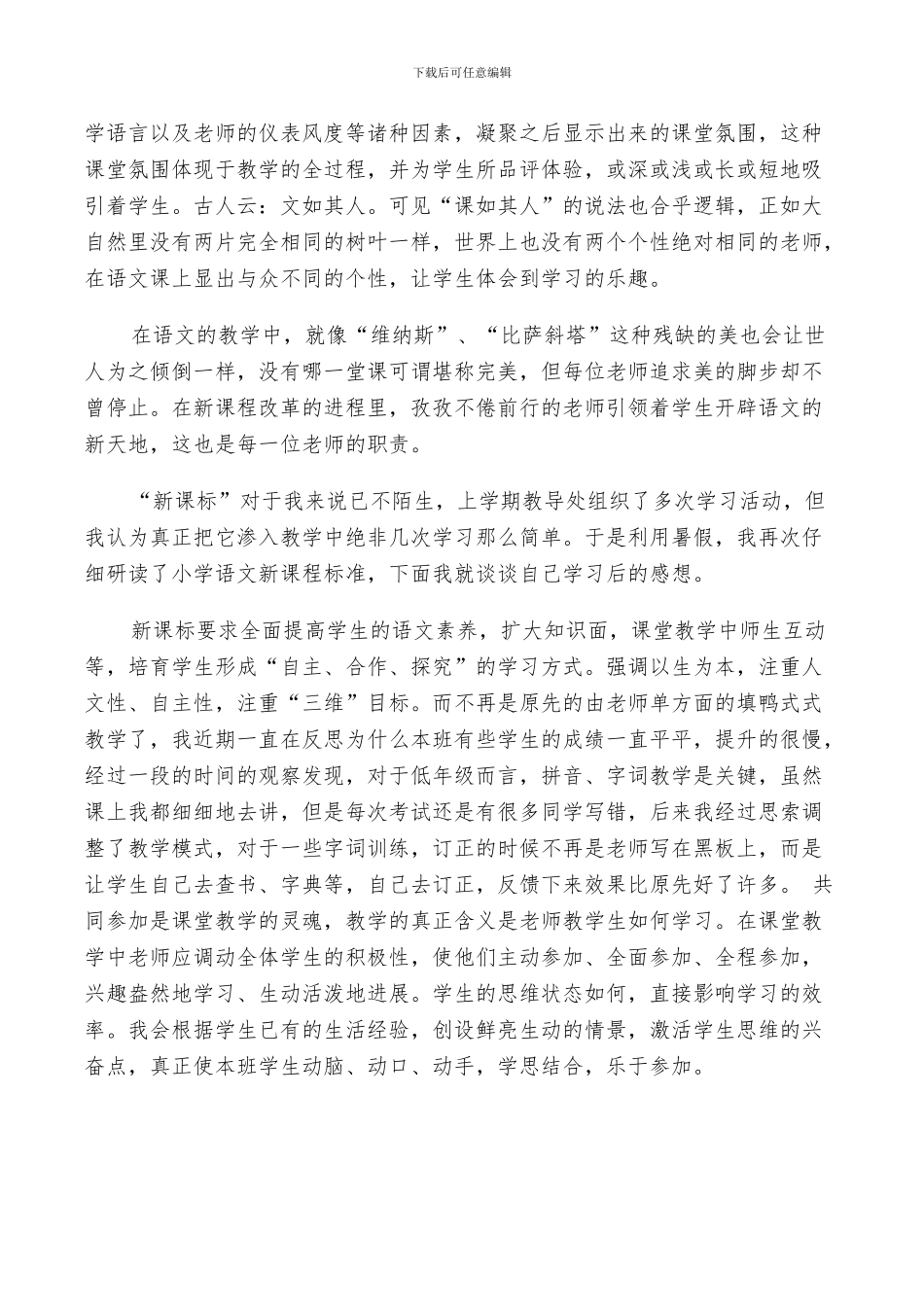 2024年小学语文骨干教师总结范文_第2页