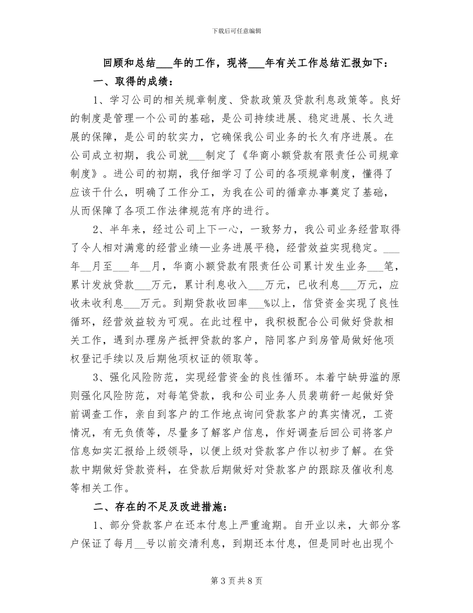 2024年小额担保贷款工作总结优秀_第3页