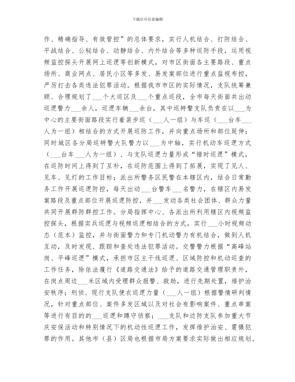 2024年巡特警工作总结_第3页
