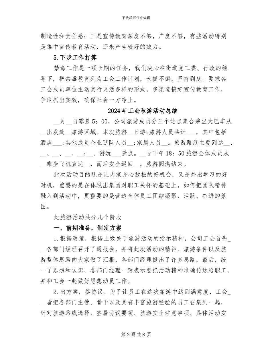 2024年工会禁毒工作总结_第2页