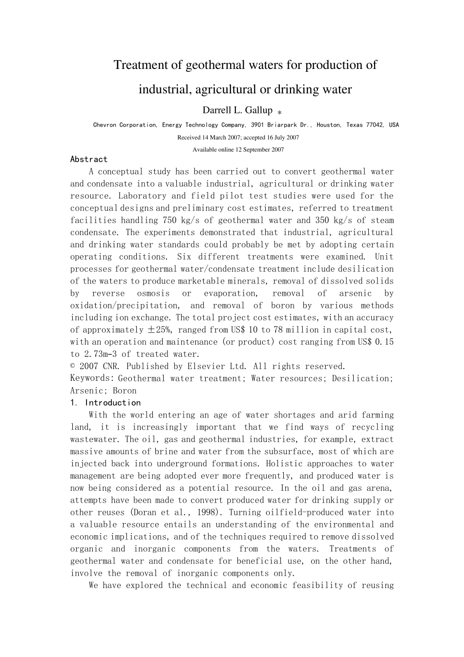 环境工程专业英语文献中英双语版_第1页