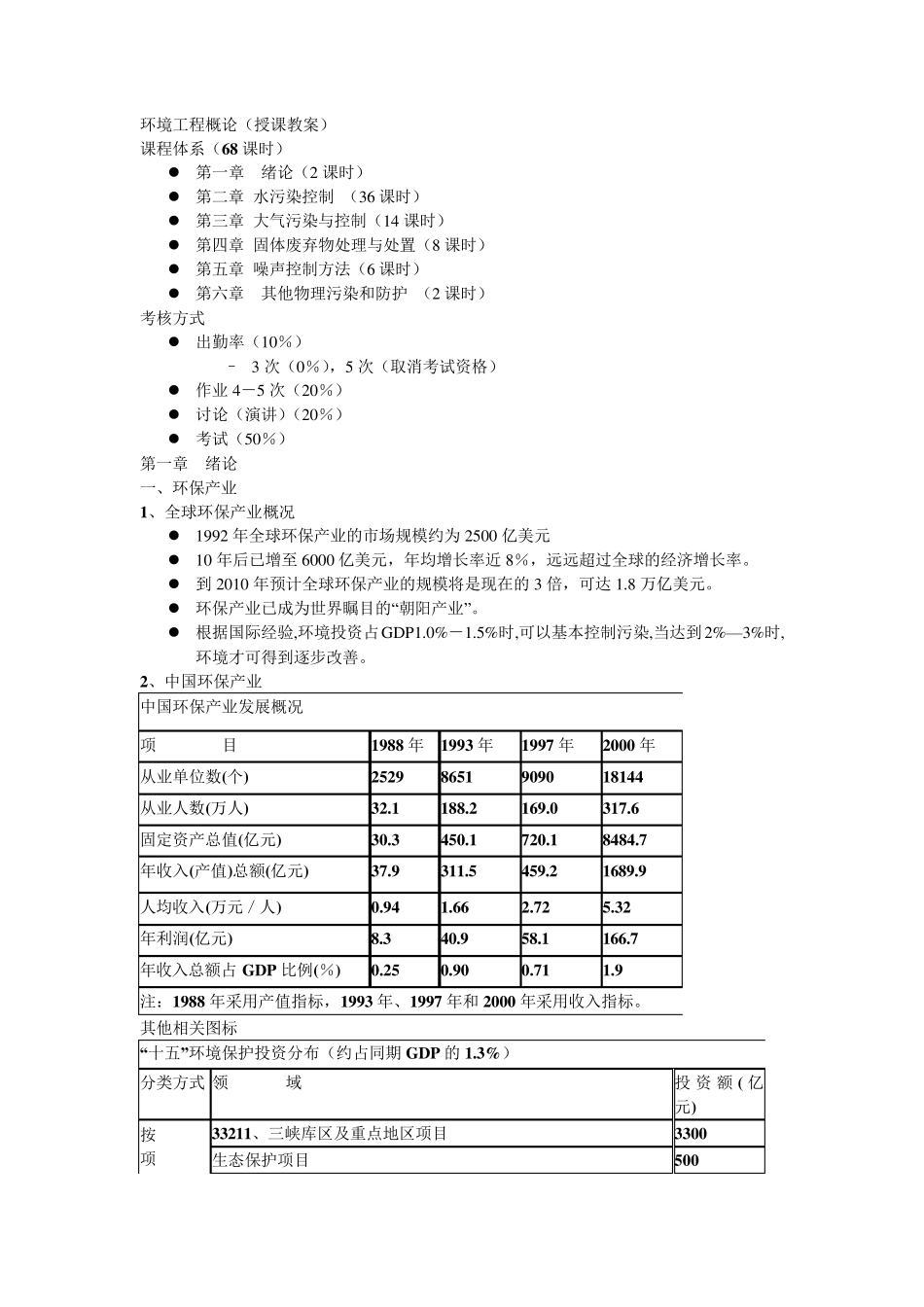 环境工程概论(教案)_第1页