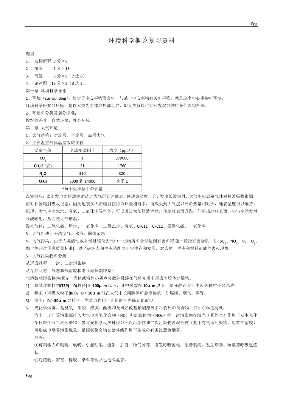 环境科学概论复习资料(12)_第1页