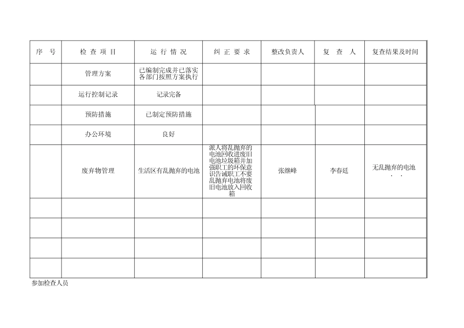 环境运行控制检查记录表1_第3页