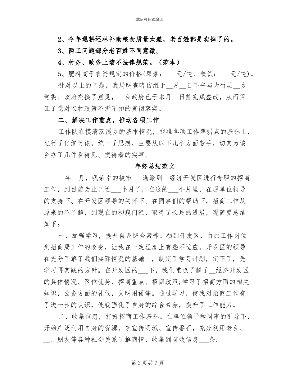 2024年工作队年终总结_第2页