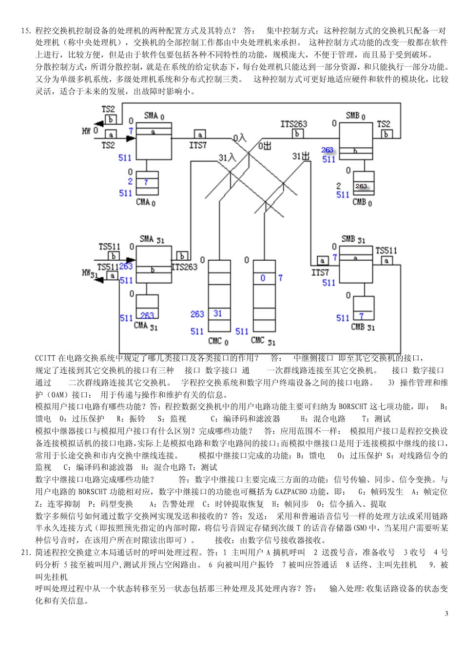现代交换原理简答题及答案_第3页