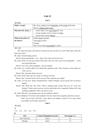 现代大学英语听力1_课堂听力Unit_13