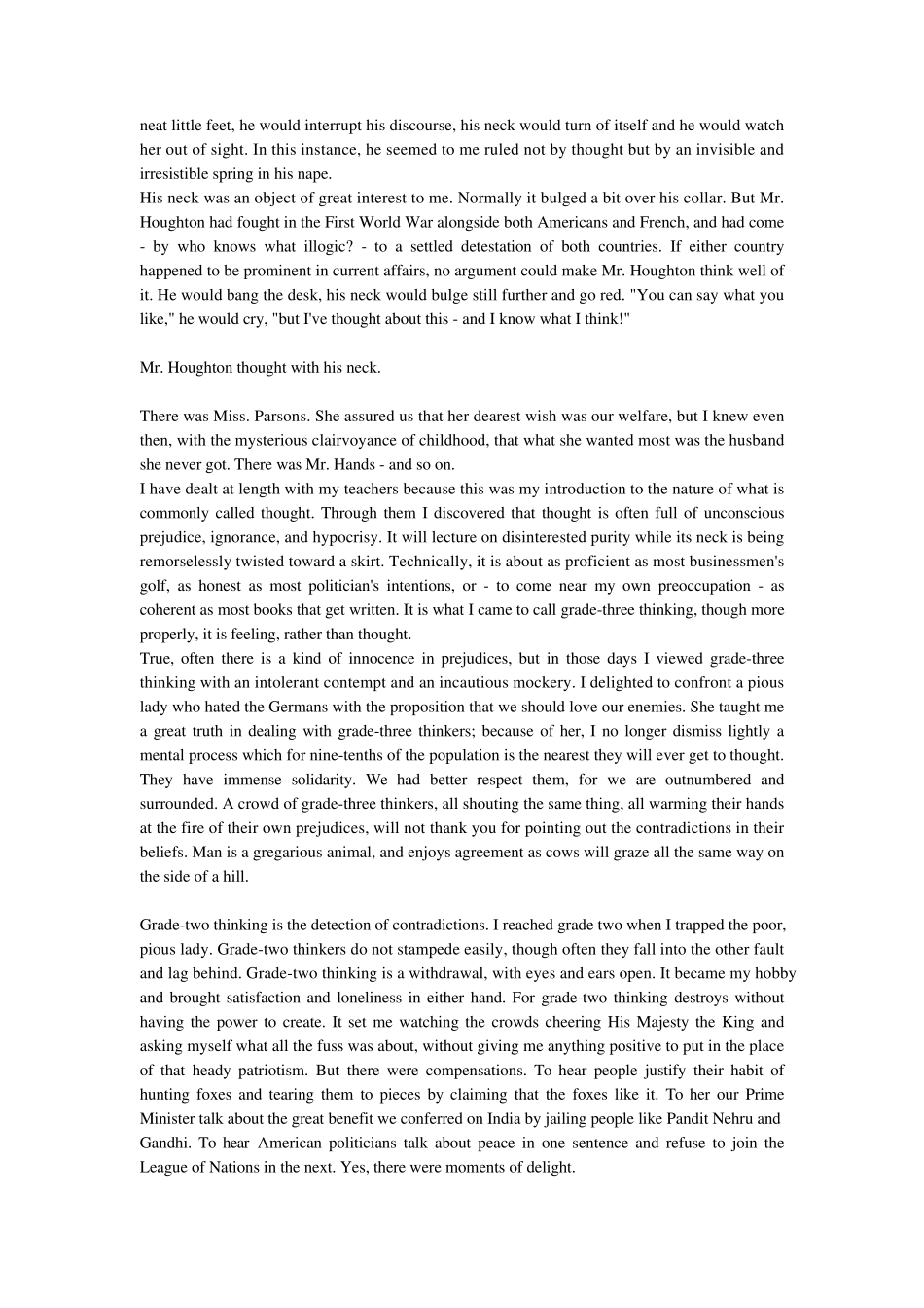 现代大学英语精读4thinkingasahobby原文、课文对比版_第3页