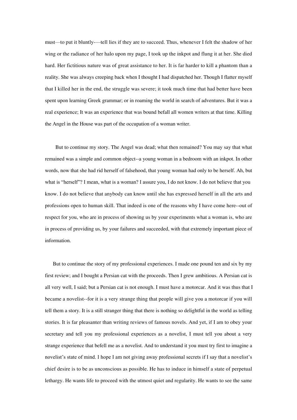 现代大学英语精读5ProfessionsforWomen中英文_第3页