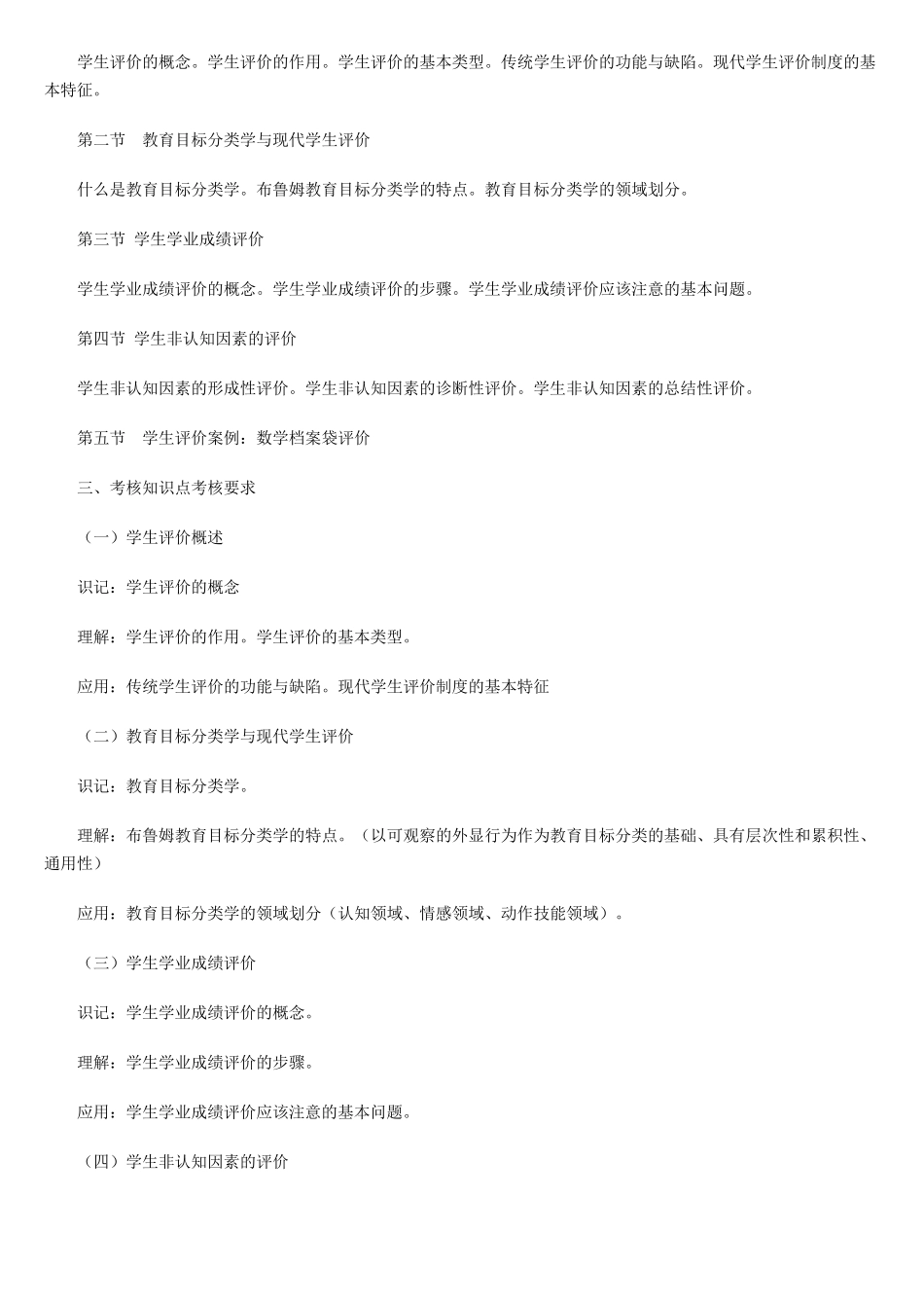 现代教育测量与评价学(考纲,知识点,习题)_第3页