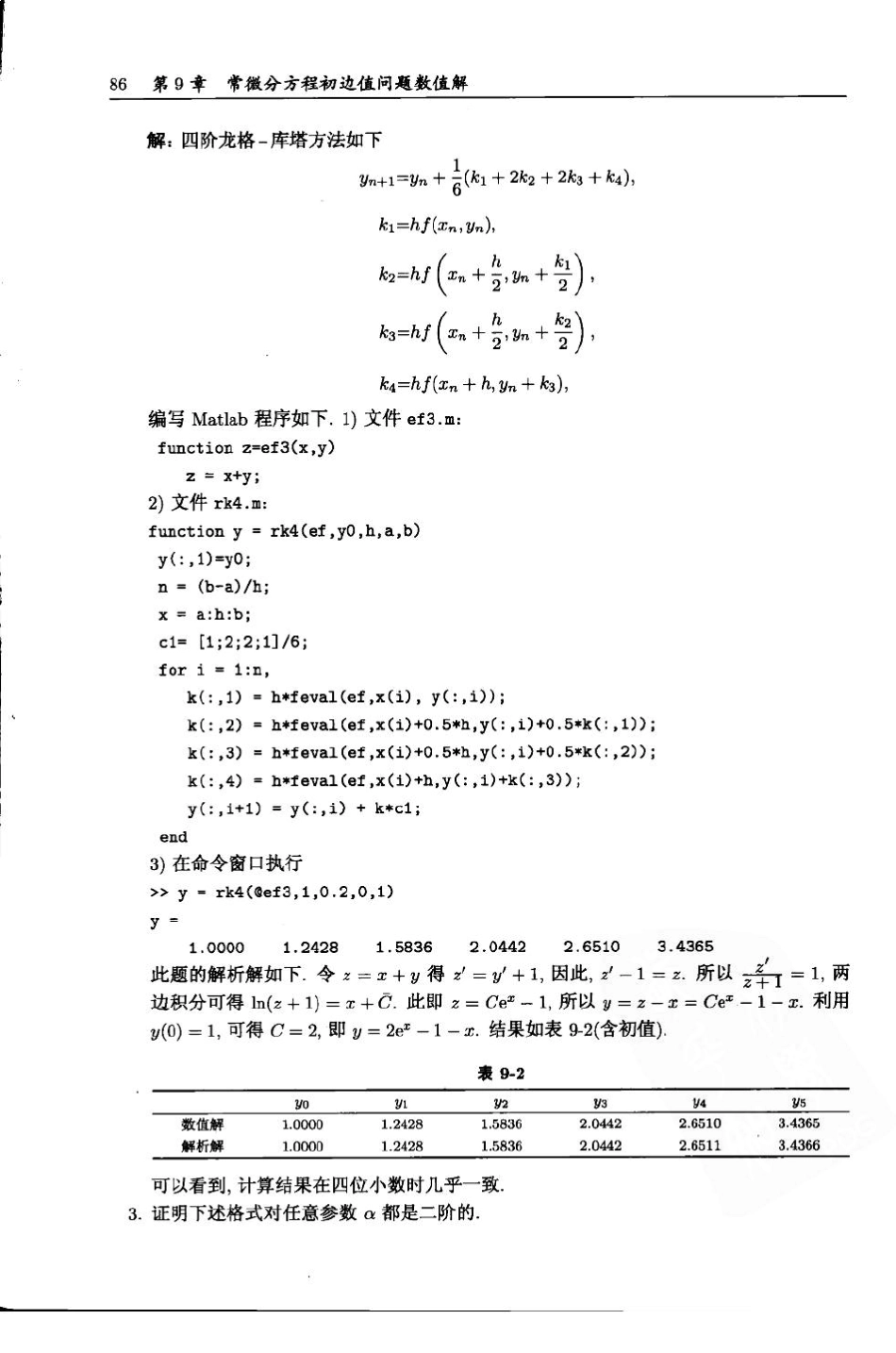 现代数值计算第九章课后答案_第2页