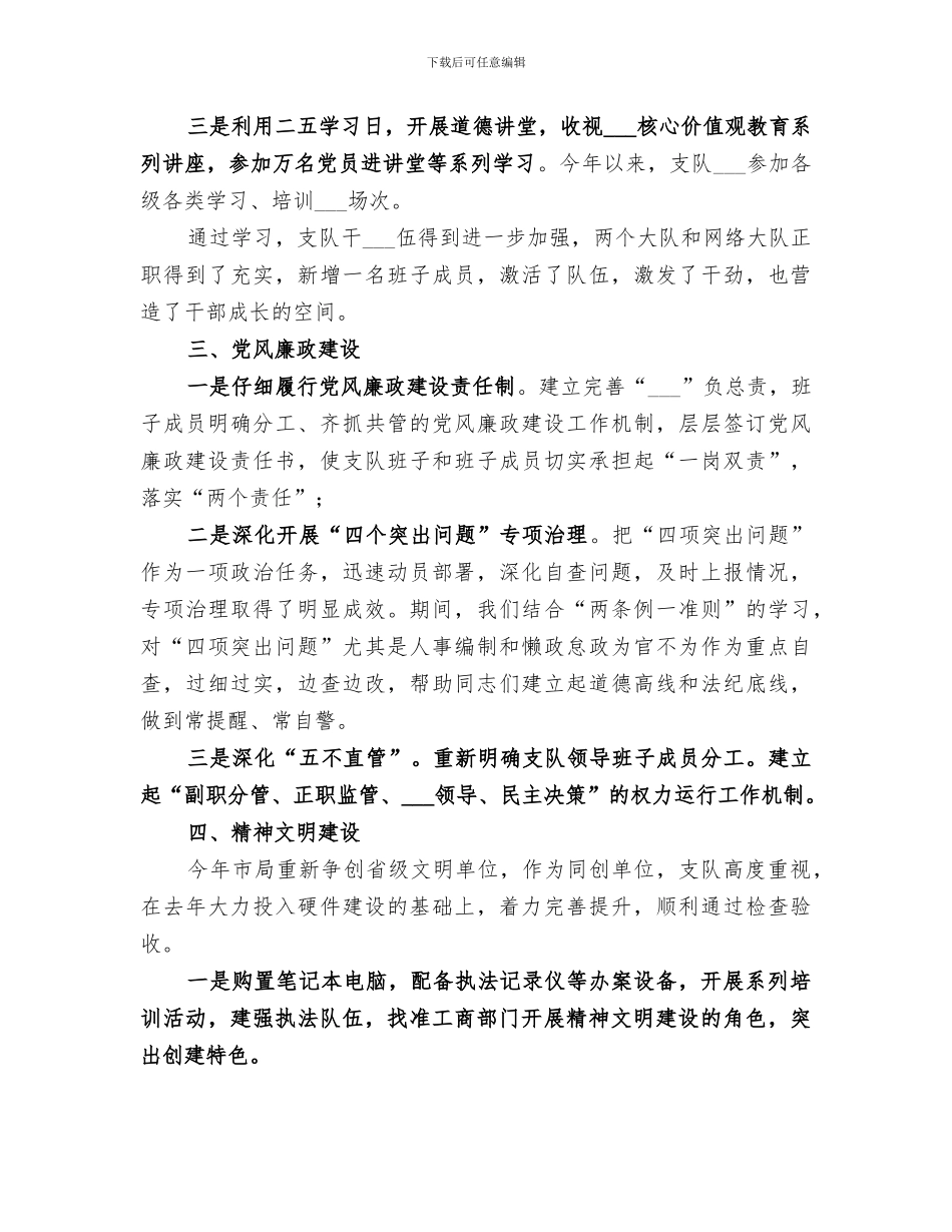 2024年工商局经检支队工作总结_第3页