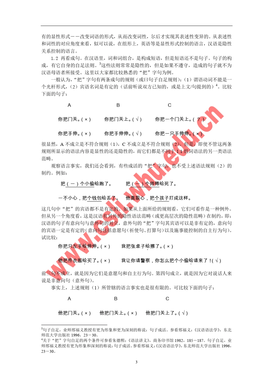 现代汉语的隐性语法范畴_第3页