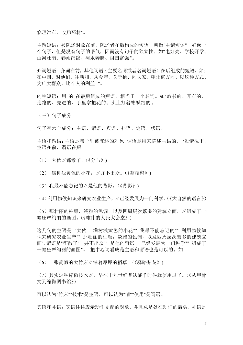 现代汉语语法知识_第3页