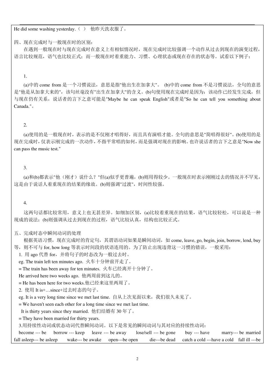 现在完成时与情态动词_第2页