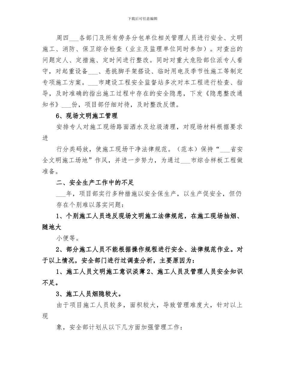 2024年工地工作年度总结_第3页