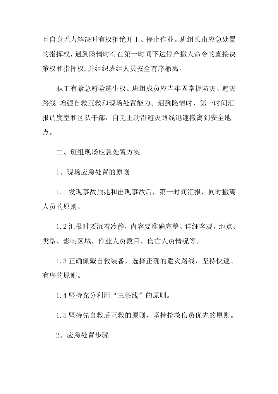 现场应急处置方案8篇_第2页