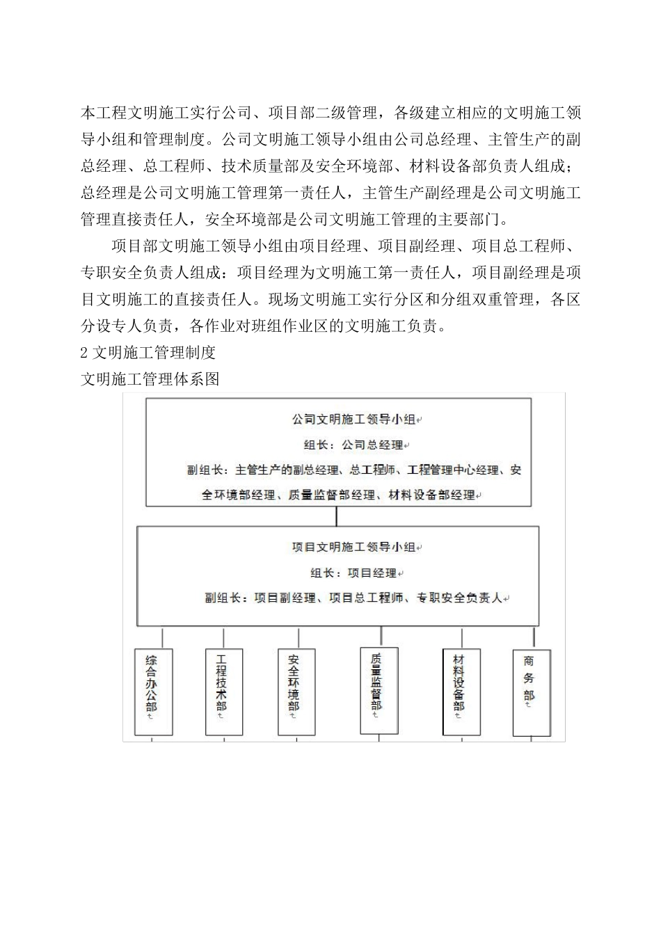 现场文明施工、消防以及环保方案;_第2页