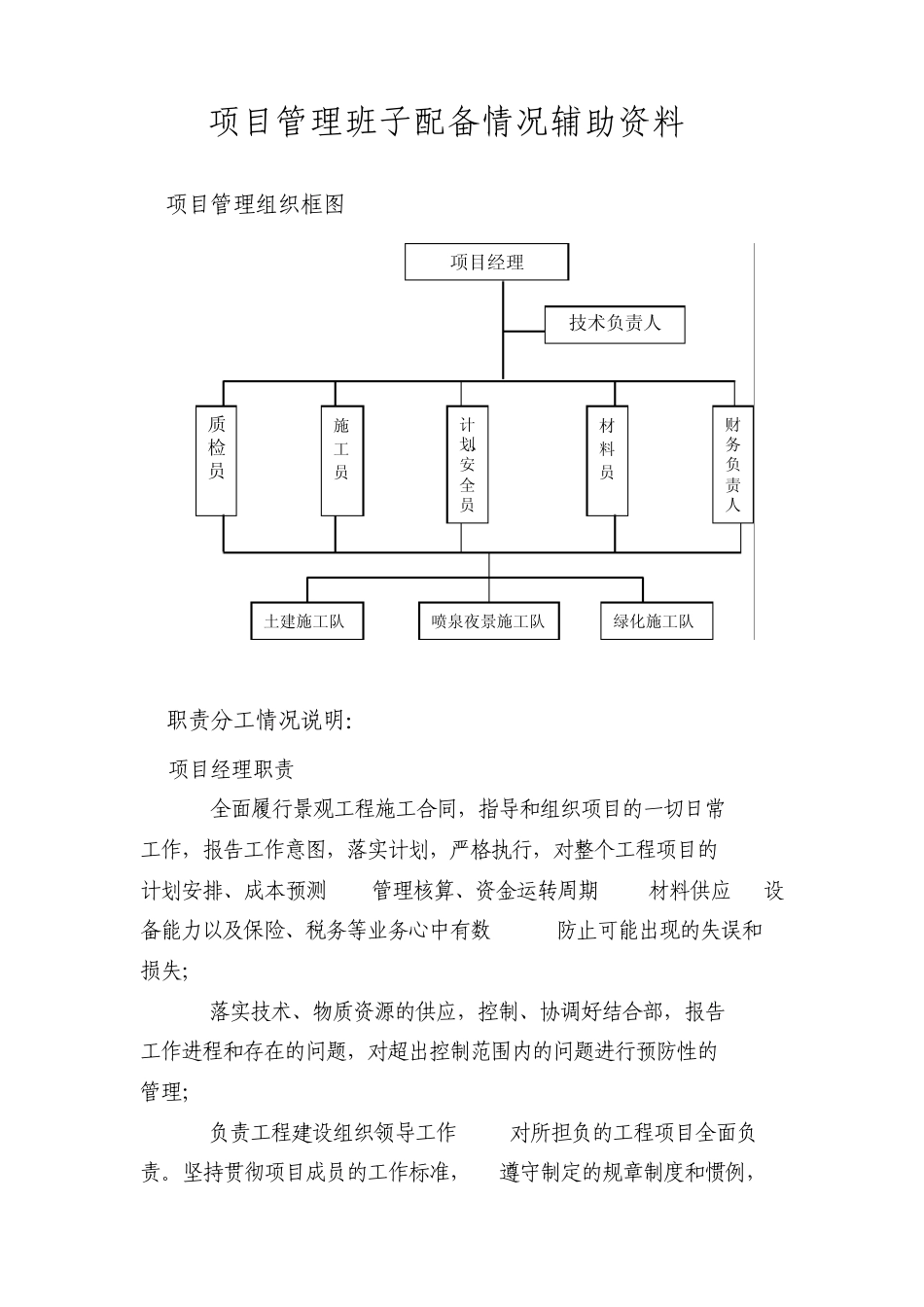 现场组织机构图表_第1页