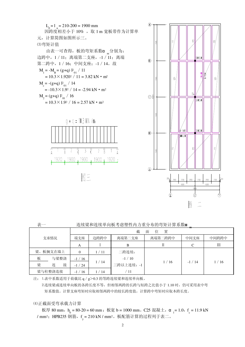 现浇钢筋混凝土单向板肋梁楼盖设计_第2页