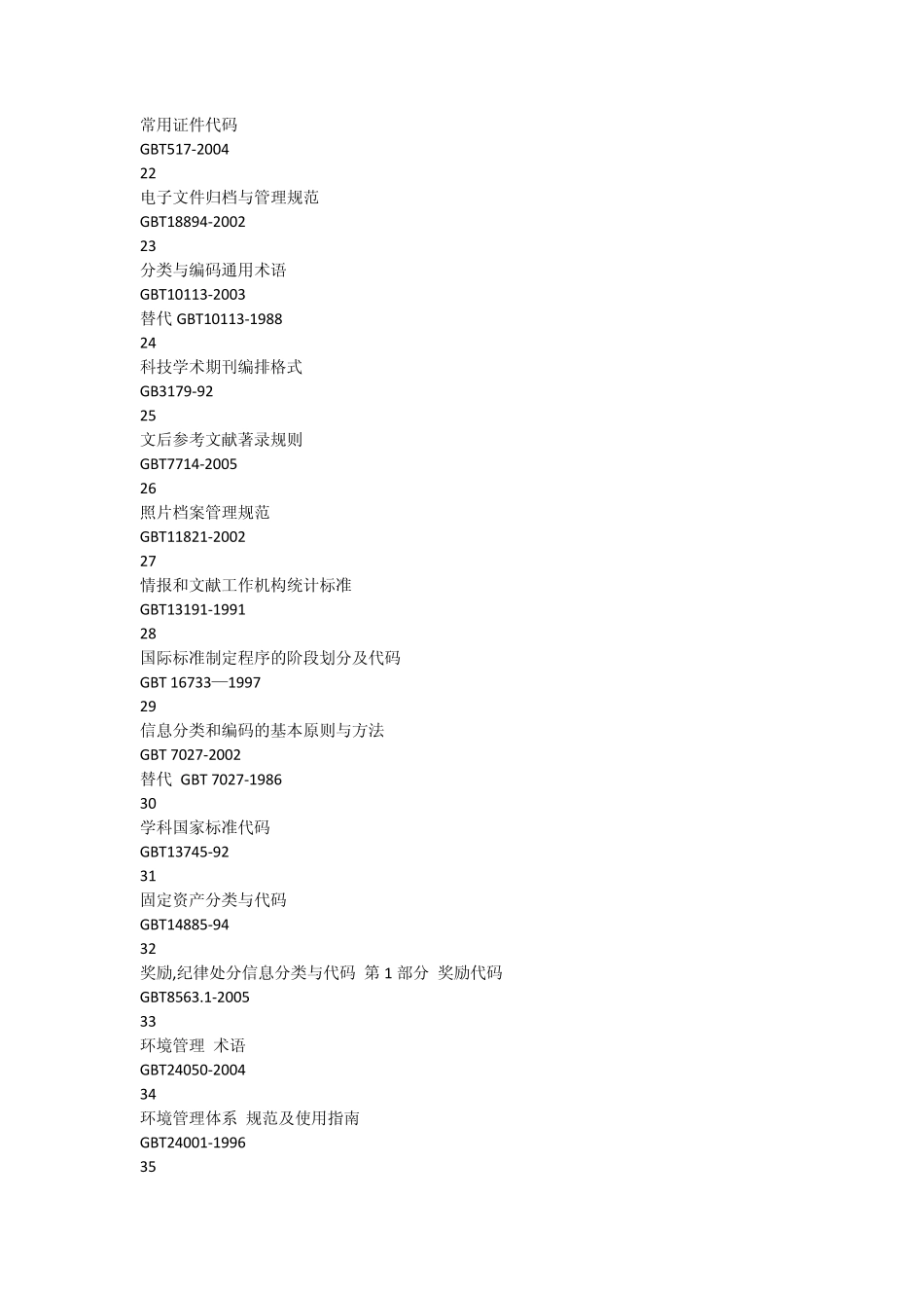 现行有效的国家及行业标准目录_第3页