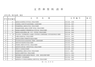 现行标准规范2012