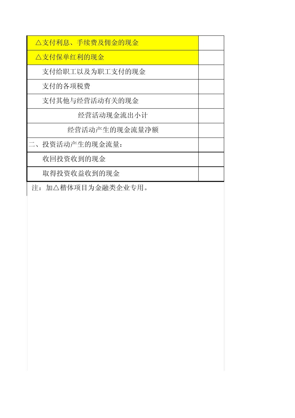 现金流量表及补充资料_第2页