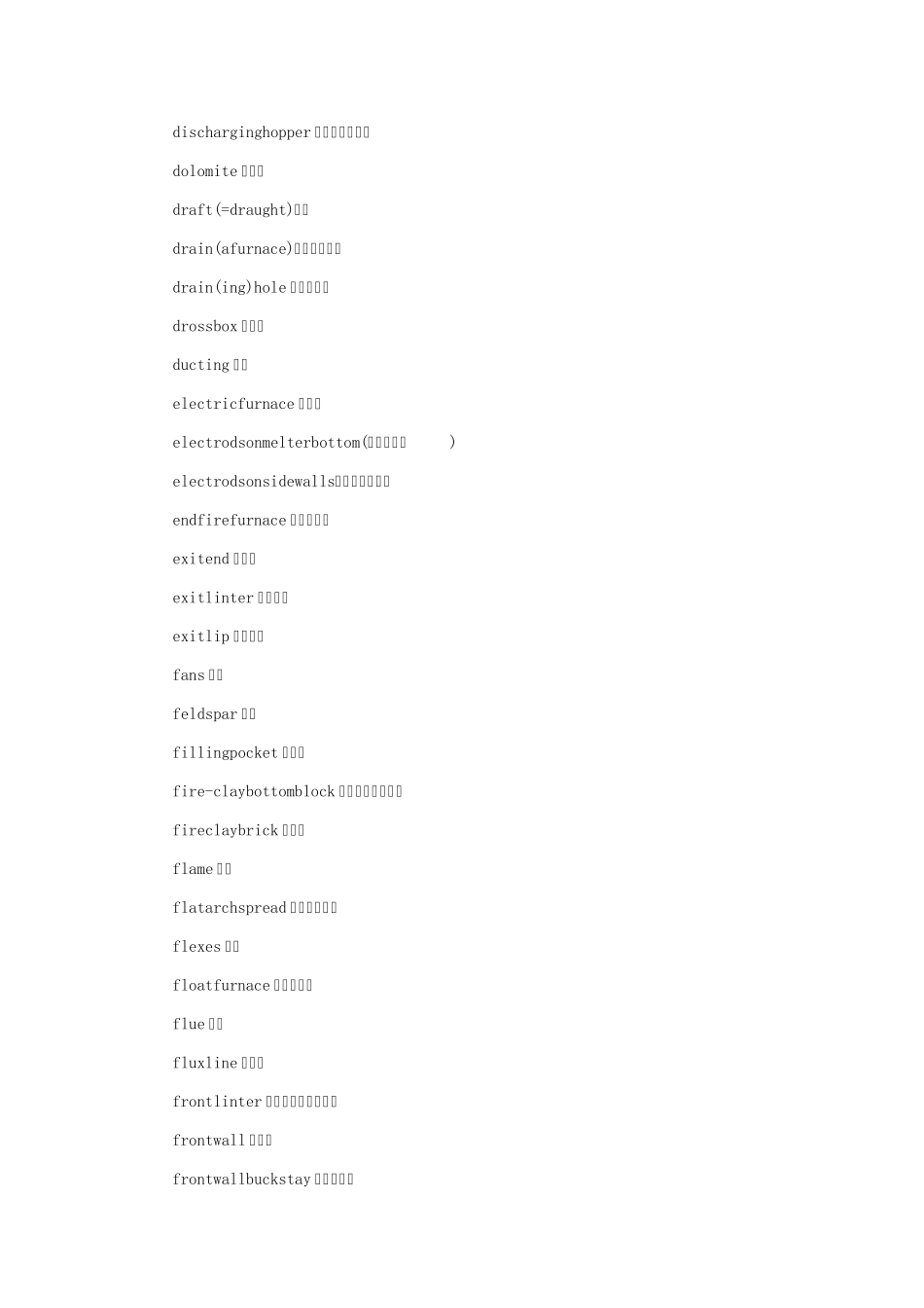 玻璃窑炉相关英文术语大全_第3页