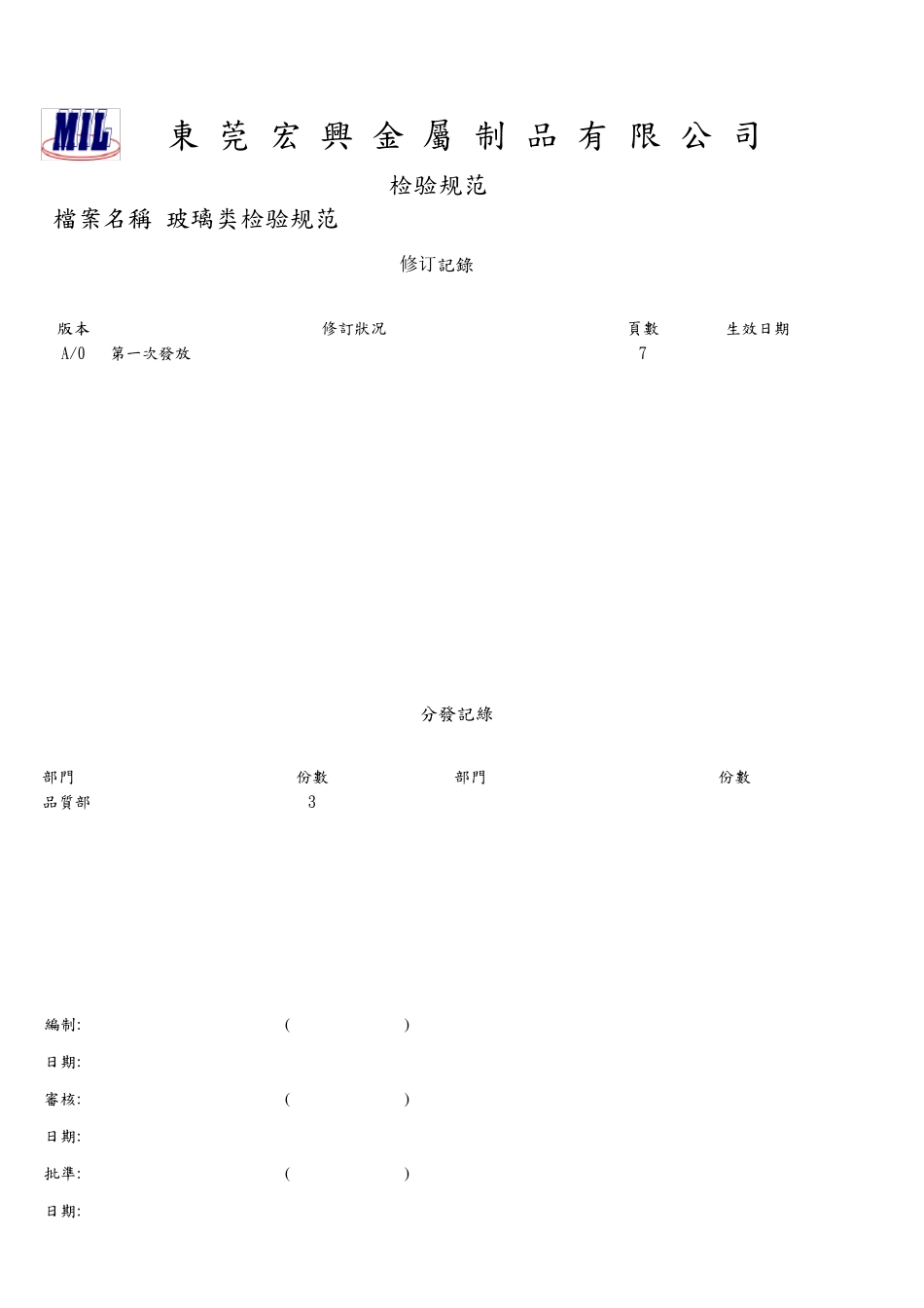 玻璃类产品检验规范_第1页