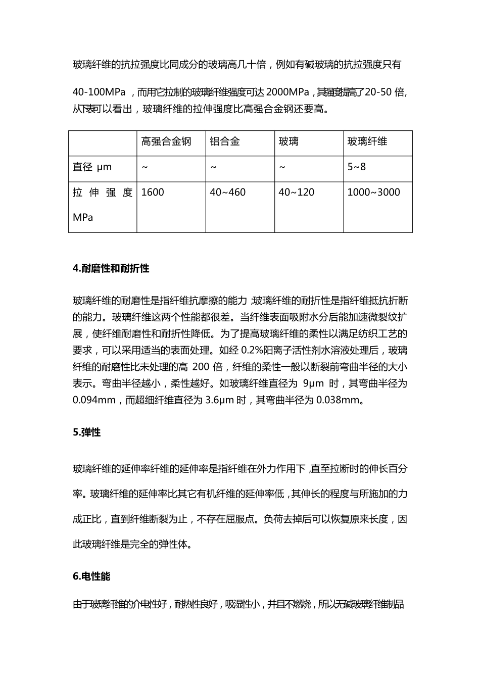 玻璃纤维的物理性能与加工工艺_第2页
