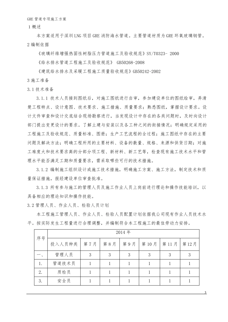 玻璃钢管(GRE管道)专项施工方案_第3页