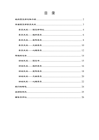班级团支部总体介绍