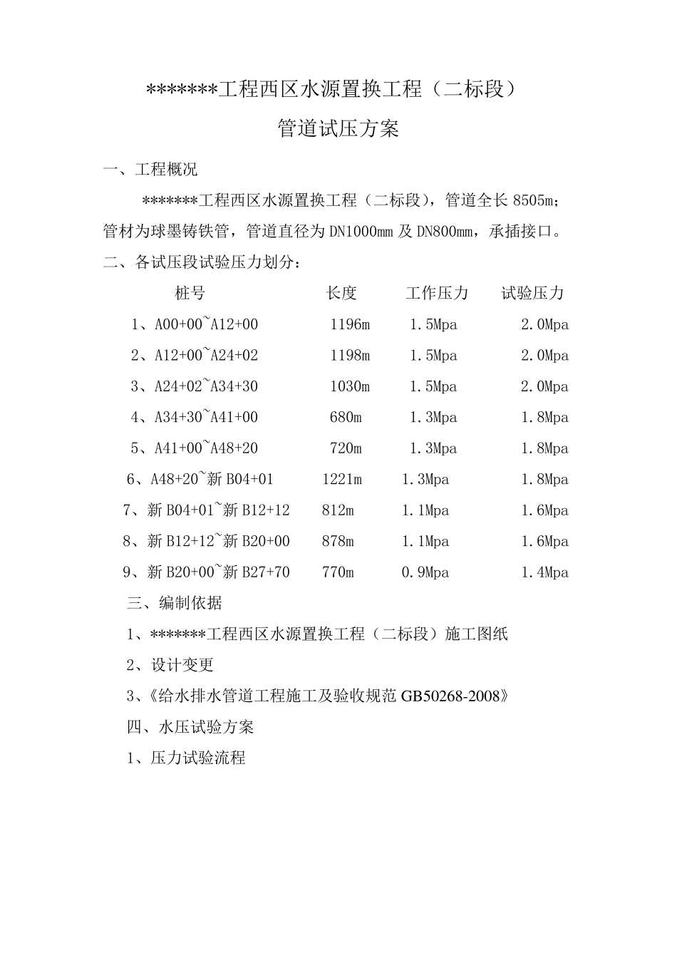 球墨铸铁管试压方案_第2页