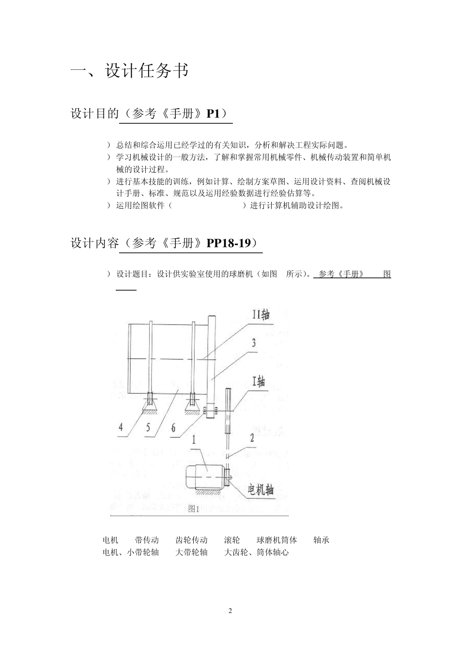 球磨机设计说明书参考版(其数据仅供参考)_第2页